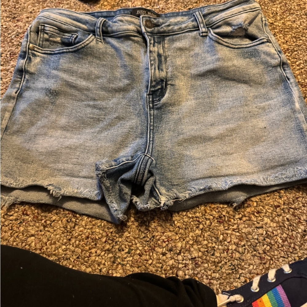 Judy Blue Denim Blue Women's Shorts size Xl (14-16)